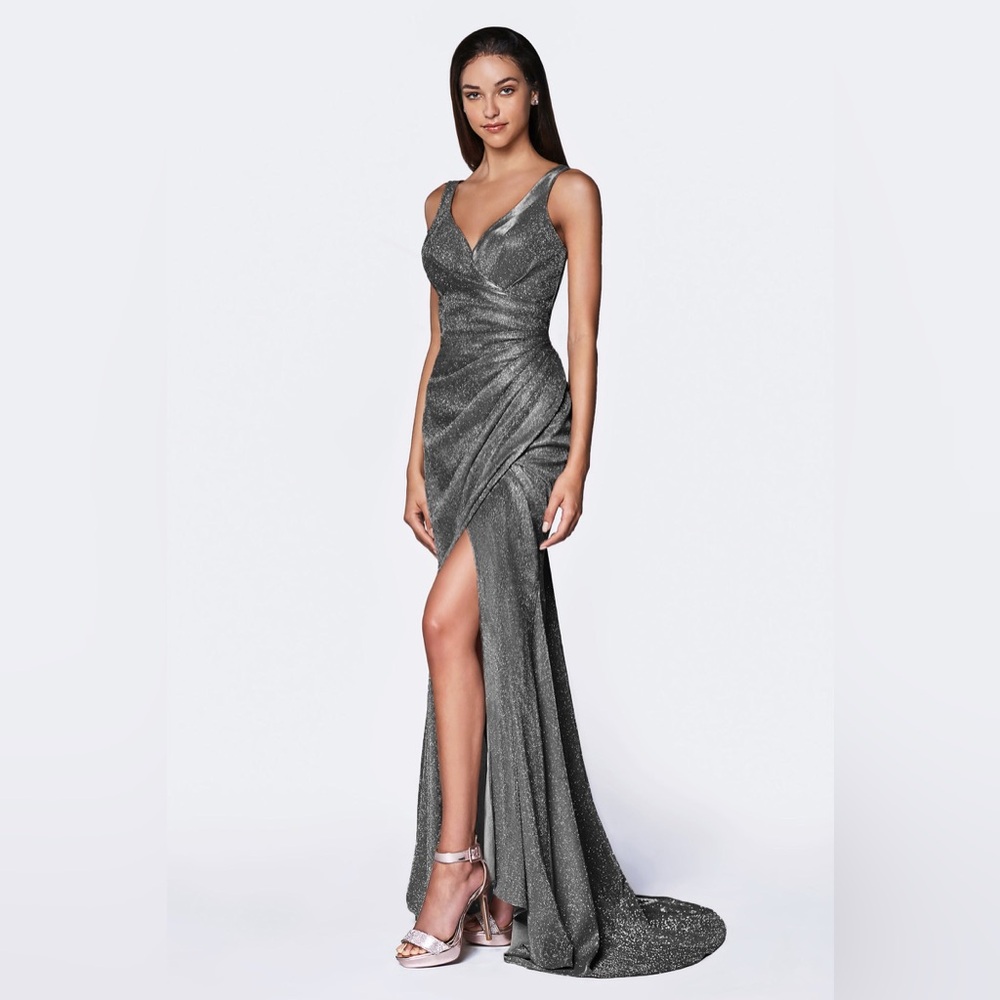 Ladivine Stunning Silver Maxi Dress Large